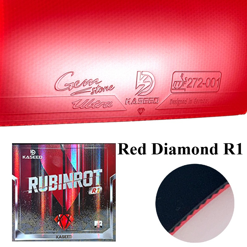 Table Tennis Xiom Rubber - مطاط تنس الطاولة KASEED Red Diamond