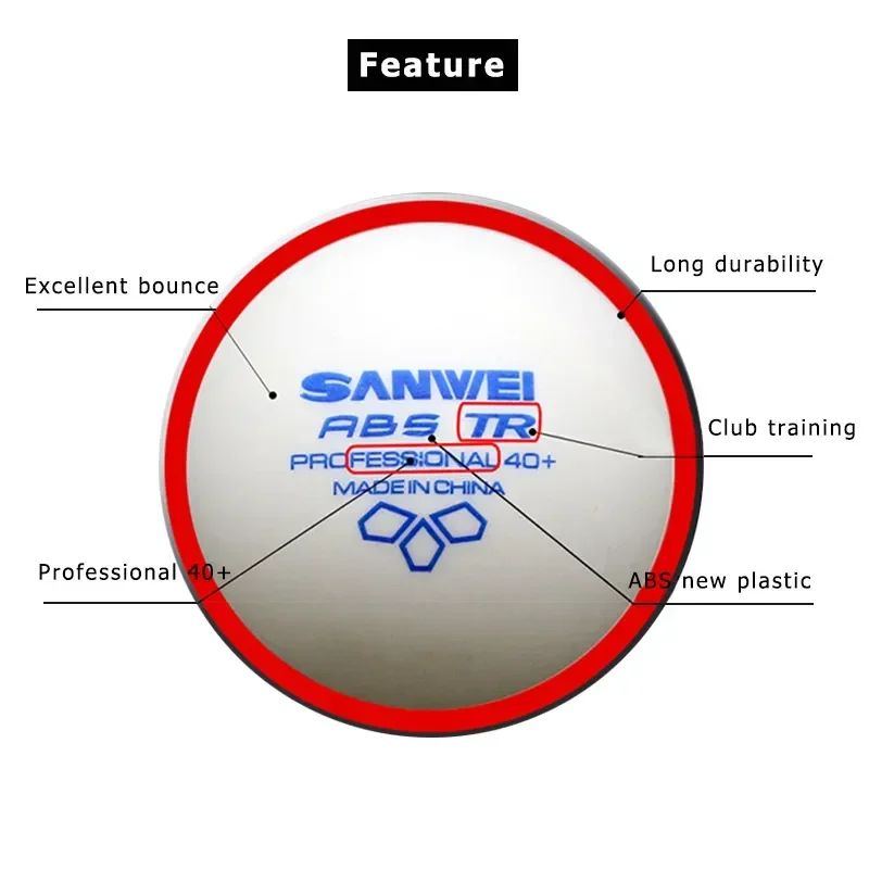 SANWEI-ABS TR 3 كرات تنس الطاو - مراجعة Table Tennis Zlc وسعره