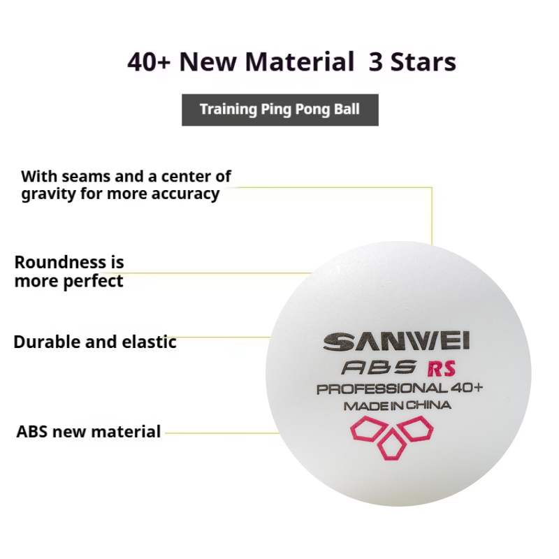 SANWEI RS40 + 3 نجوم كرات تنس  - مراجعة Table Tennis Zlc وسعره